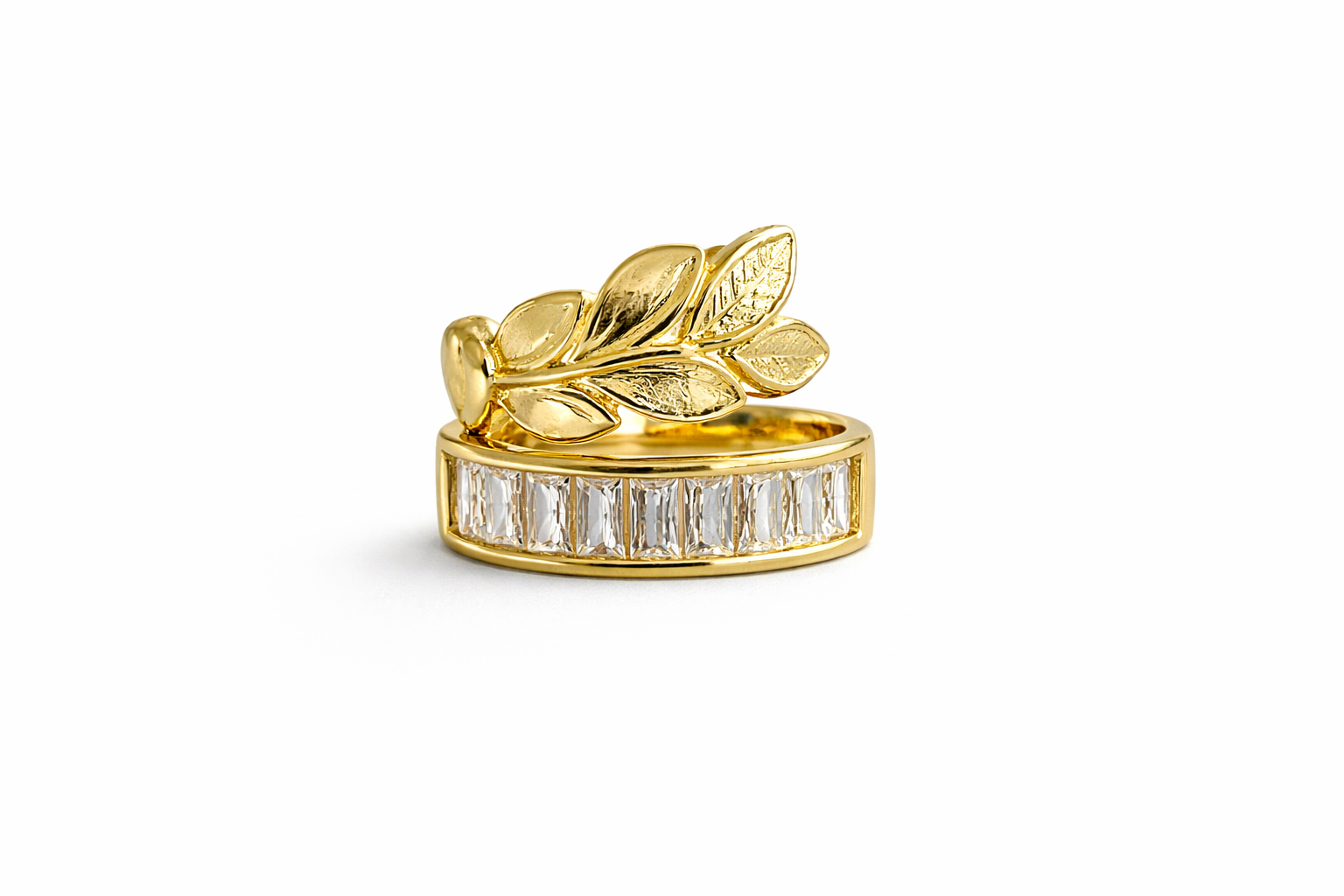 Çift Görünümlü Gold Kıkırdak Küpe